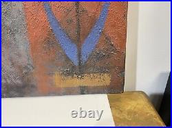 Vintage Painting On Canvas Signed