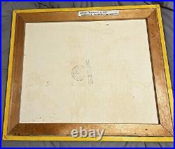 Vintage Painting Original Framed Canvas, Signed CARRilb BETENER 1977 Landscape