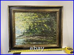 Vintage Painting Signed And Dated 64 Koltnow Gallery NYC