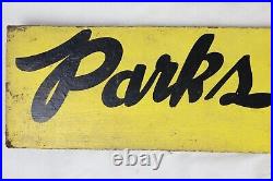 Vintage Parks Warehouse Furniture Franklin Pennsylvania Hand Painted Arrow Sign