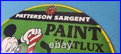 Vintage Patterson Sargent Porcelain Paint Mickey Service Gas Pump Sign