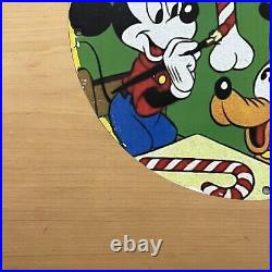 Vintage Patterson Sargent Porcelain Sign Disney Paint Service Station Pump Plate