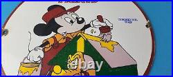 Vintage Pee Gee Paints Sign Mickey Painting Brush Gas Pump Porcelain Sign Vintage Pee Gee Paints Sign Mickey Painting Brush Gas Pump Porcelain Sign
