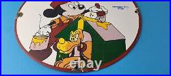 Vintage Pee Gee Paints Sign Mickey Painting Brush Gas Pump Porcelain Sign