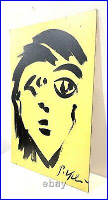 Vintage Peter Keil Abstract Painting On Board Signed With COA
