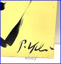 Vintage Peter Keil Abstract Painting On Board Signed With COA