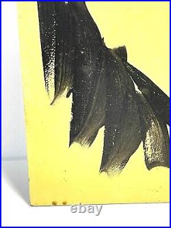 Vintage Peter Keil Abstract Painting On Board Signed With COA
