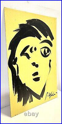 Vintage Peter Keil Abstract Painting On Board Signed With COA