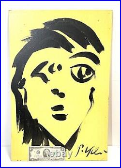 Vintage Peter Keil Abstract Painting On Board Signed With COA