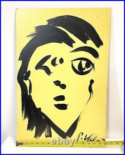 Vintage Peter Keil Abstract Painting On Board Signed With COA