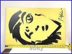 Vintage Peter Keil Abstract Painting On Board Signed With COA