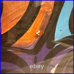 Vintage Peter Keil Original Painting On Board Colorful Face Signed