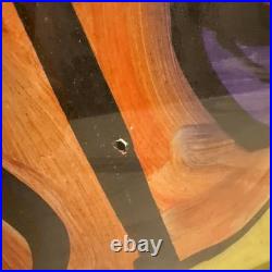 Vintage Peter Keil Original Painting On Board Colorful Face Signed