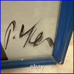 Vintage Peter Keil Original Painting On Board Colorful Face Signed