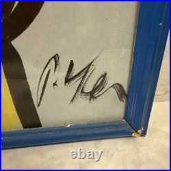 Vintage Peter Keil Original Painting On Board Colorful Face Signed