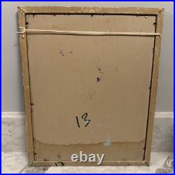 Vintage Peter Keil Original Painting On Board Colorful Face Signed