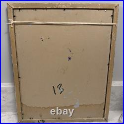 Vintage Peter Keil Original Painting On Board Colorful Face Signed