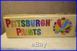 Vintage Pittsburg Paint Lighted Sign, 1960's