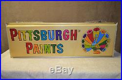 Vintage Pittsburg Paint Lighted Sign, 1960's