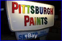 Vintage Pittsburgh Paints Light up sign. Working with marquee Best one I've seen