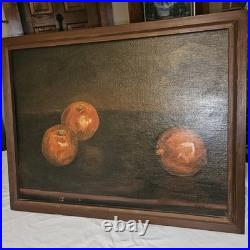 Vintage Primitive Folk Art Signed Still Life Fruit Helen Thornsberry Realism Vintage Primitive Folk Art Signed Still Life Fruit Helen Thornsberry Realism