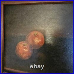 Vintage Primitive Folk Art Signed Still Life Fruit Helen Thornsberry Realism Vintage Primitive Folk Art Signed Still Life Fruit Helen Thornsberry Realism
