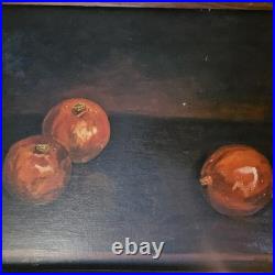 Vintage Primitive Folk Art Signed Still Life Fruit Helen Thornsberry Realism Vintage Primitive Folk Art Signed Still Life Fruit Helen Thornsberry Realism