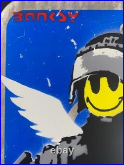 Vintage Rare Banksy Original spray stencil Street Sign Painting 2009