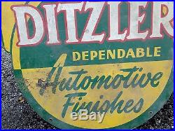 Vintage Rare Ditzler Auto Paint Sign