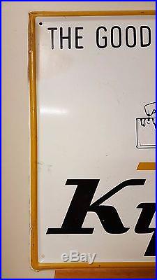 Vintage Rare Kyanize Paint Metal Sign 1969