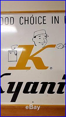 Vintage Rare Kyanize Paint Metal Sign 1969