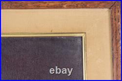 Vintage Red Rose Floral Oil Painting Signed Illegible