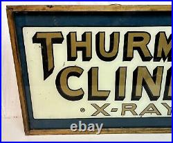 Vintage Restored Distressed Hand Painted X-Ray Advertisement Sign Rare Tested