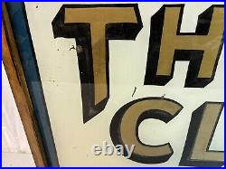 Vintage Restored Distressed Hand Painted X-Ray Advertisement Sign Rare Tested