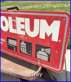 Vintage Rust-Oleum Paint Store SIGN & WAGON Display Set Rustoleum Double Sided