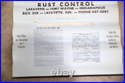 Vintage Rust-oleum spray paint Can Advertising Calendar Sailboat ship 1967 sign