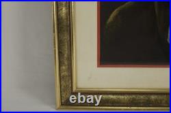 Vintage Sad Clown Pastel Painting On Paper Signed N J Hewitt