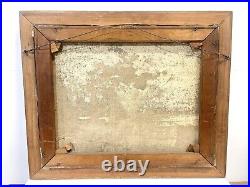 Vintage Seascape Art Painting On Canvas Signed Framed