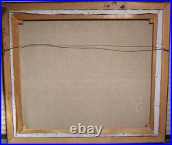 Vintage Seascape Tonalist Oil Painting Long Island Sound Sunset Sailboats Signed