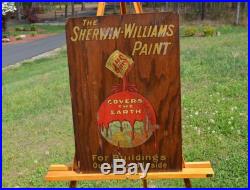 Vintage Sherwin Williams Commercial War Time Paint Sign Super Rare Sherwin Piece