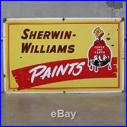 Vintage Sherwin Williams Metal Paint Sign (A92YKA)