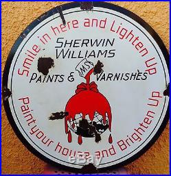 Vintage Sherwin Williams Paint Hardware Sign. Vintage Sherwin Williams Sign 20