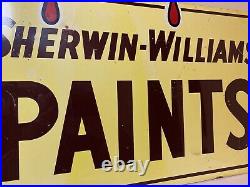 Vintage Sherwin Williams Paints Flange Sign Cover The Earth by Consolite Corp