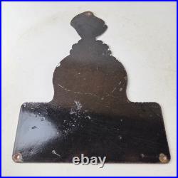 Vintage Sherwin Williams Paints Sign Gas Oil Pump Porcelain Advertising Sign