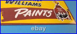 Vintage Sherwin Williams Sign Custom Paints Porcelain Gas Oil Pump Sign