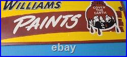 Vintage Sherwin Williams Sign Custom Paints Porcelain Gas Oil Pump Sign