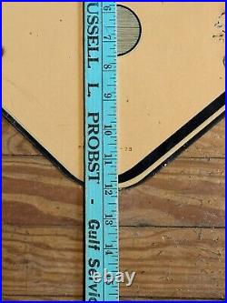 Vintage Sherwin Williams Sign Paint Brush 1960 RARE Single Sided Painted Metal