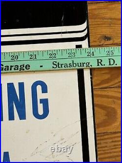 Vintage Sherwin Williams Sign Paint Brush 1960 RARE Single Sided Painted Metal