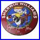 Vintage Sherwin Williams Sign Paint Brush Painting Comic Gas Porcelain Sign