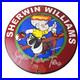 Vintage Sherwin Williams Sign Paint Brush Painting Comic Gas Porcelain Sign